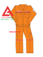 Đồng phục bảo hộ lao động kỹ sư công nhân điện lực vải kaki màu cam (Mẫu mới) - 193